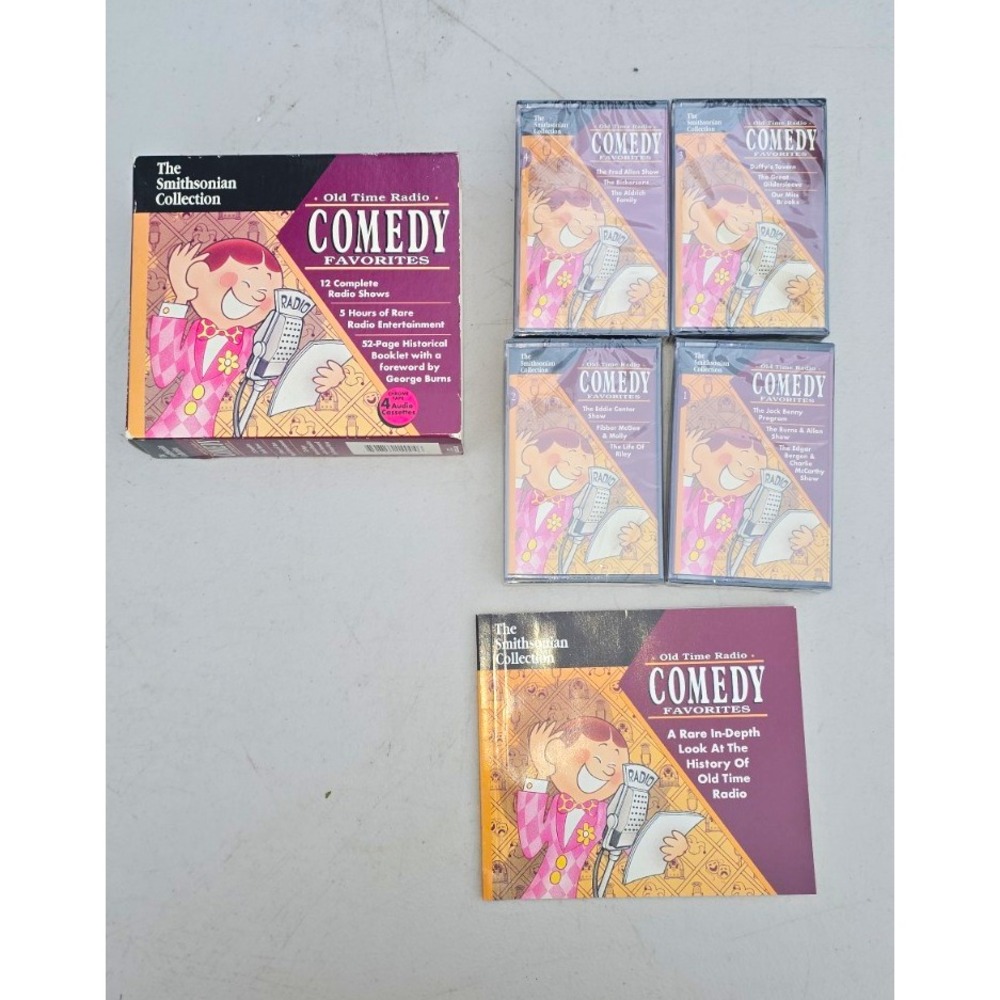 The Smithsonian Collection Old Time Radio Comedy Favorites 1994 5hr Cassette Box